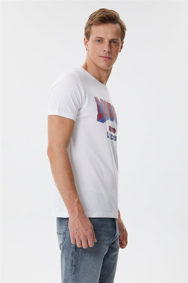 Foster Erkek O Yaka T-Shirt Beyaz