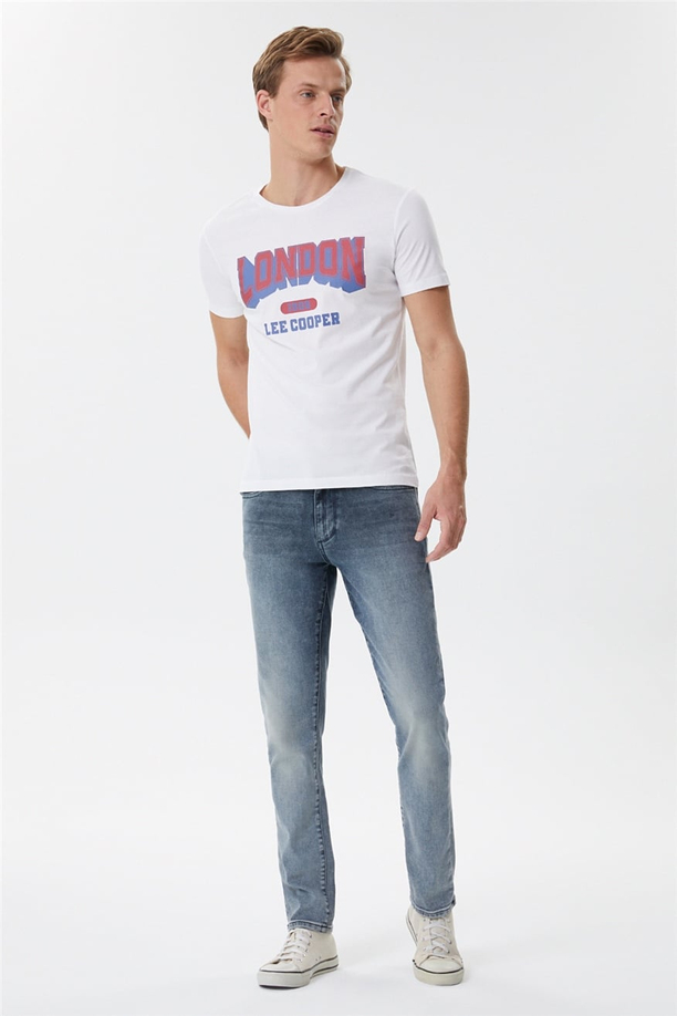 Foster Erkek O Yaka T-Shirt Beyaz