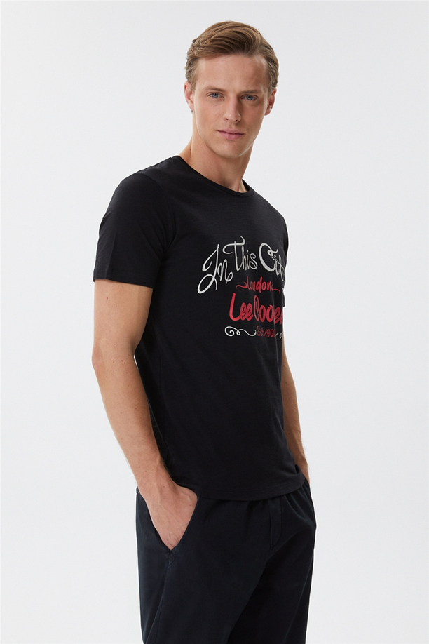 Fox Erkek O Yaka T-Shirt Siyah