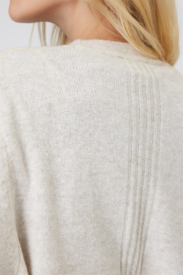 Glorıa Kadın U.Kol Hırka Ekru