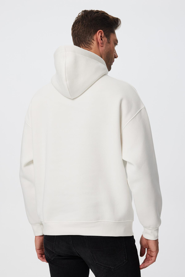 Gory Erkek Sweatshırt Beyaz 