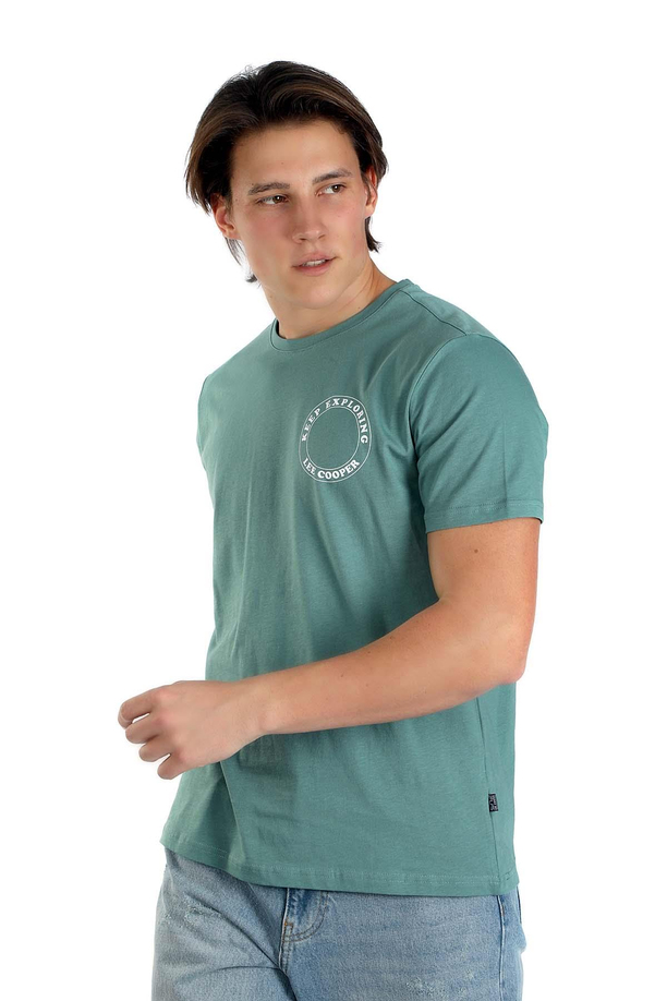 Grapes Erkek O Yaka T-Shirt Çağla Yeşili