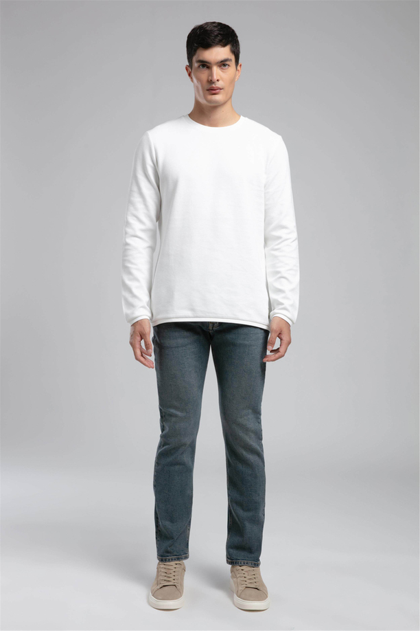 Harry Normal Bel Düz Kesim Düz Paça Mavi Erkek Jean Pantolon