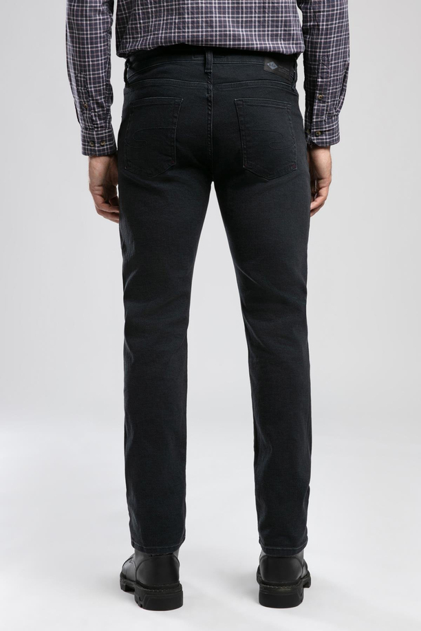 Harry Orta Bel Düz Kesim Düz Paça Gri Erkek Jean Pantolon