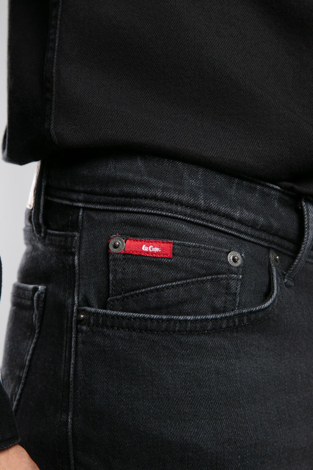 Harry Orta Bel Düz Kesim Düz Paça Siyah Erkek Jean Pantolon