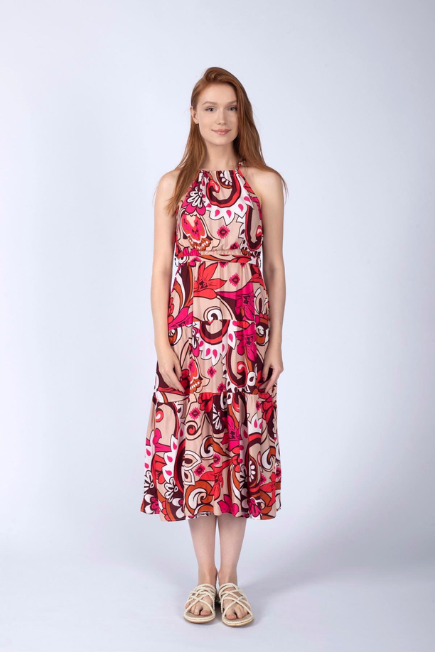 HENRY 1  KADIN DOKUMA ELBİSE