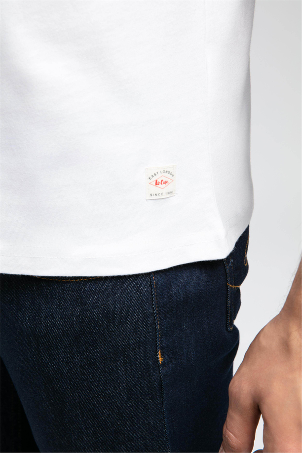 Hevass Erkek O Yaka T-Shirt Beyaz