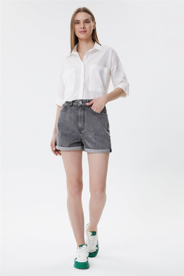Holly 1 Kadın Jean Şort Denim