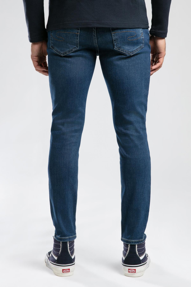 Jack Orta Bel Dar Kesim Dar Paça Mavi Erkek Jean Pantolon