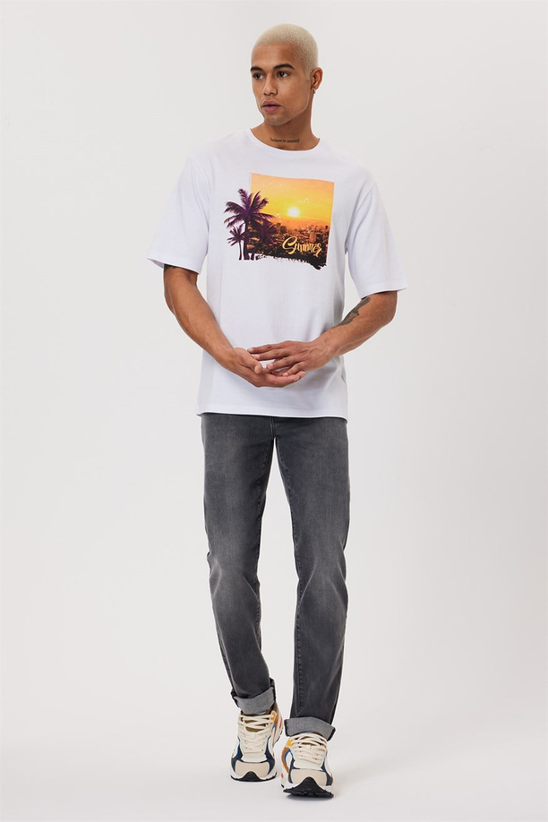 Jagger Erkek Jean Pantolon Akıs Ebg Stone