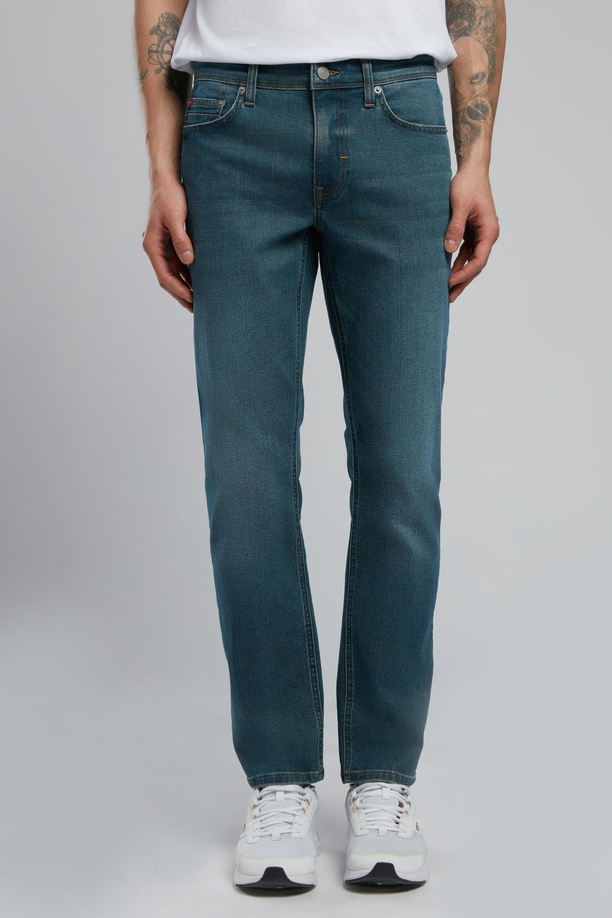 Jagger Erkek Slim Straight Fit Akis Nile Blue Jean Pantolon