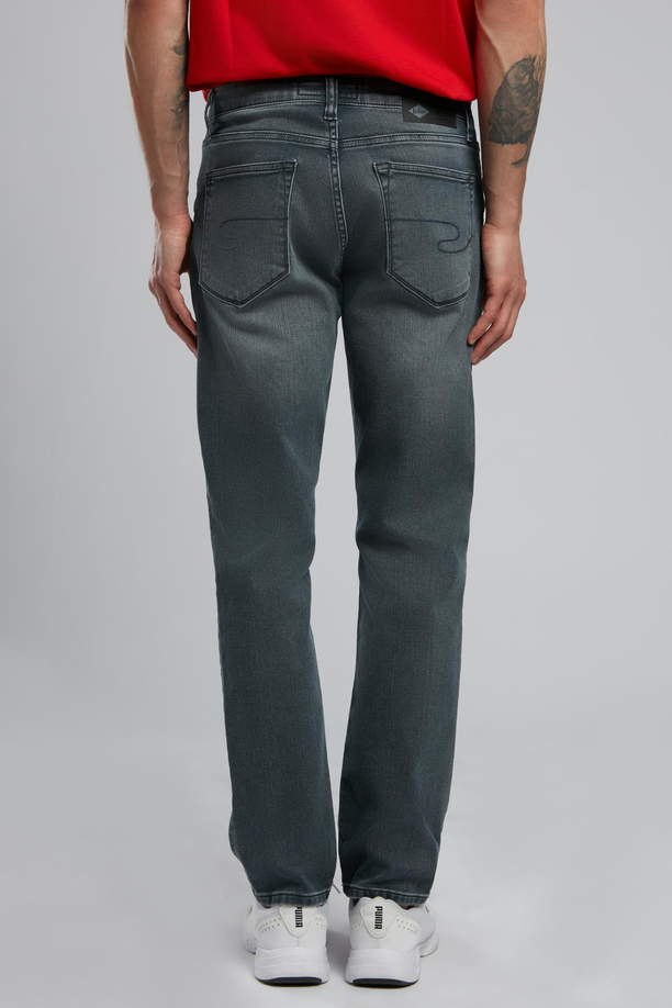 Jagger Erkek Slim Straight Fit Sprang Ig Stone Jean Pantolon