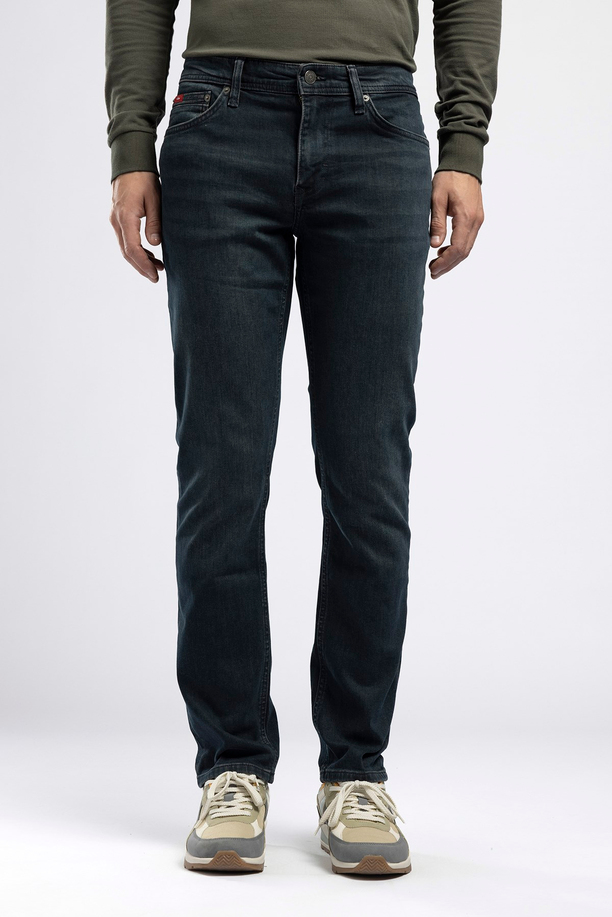 Jagger Erkek Slim Straight Tam Kalıp Jean Mavi