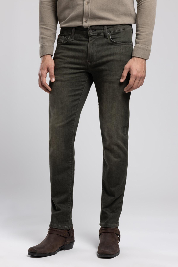 Jagger Normal Bel Dar Kesim Düz Paça Abigail Wild Khaki Erkek Jean Pantolon