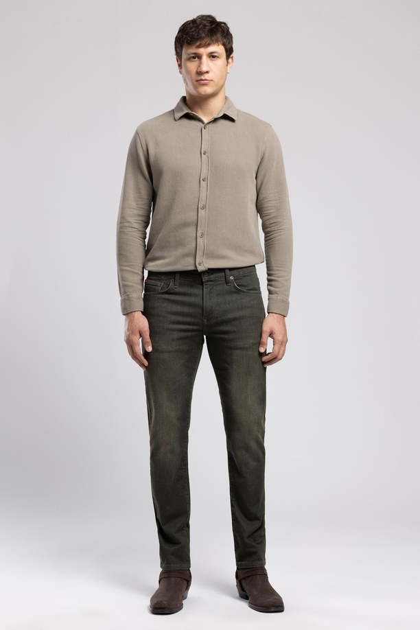 Jagger Normal Bel Dar Kesim Düz Paça Abigail Wild Khaki Erkek Jean Pantolon