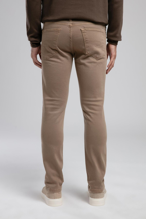 Jagger Normal Bel Dar Kesim Düz Paça Bej Erkek Pantolon