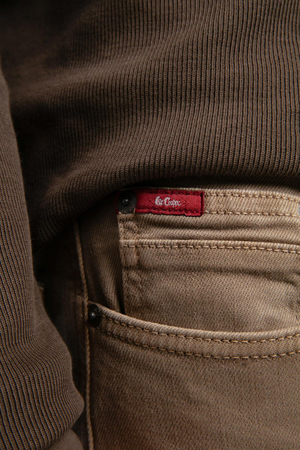 Jagger Normal Bel Dar Kesim Düz Paça Bej Erkek Pantolon