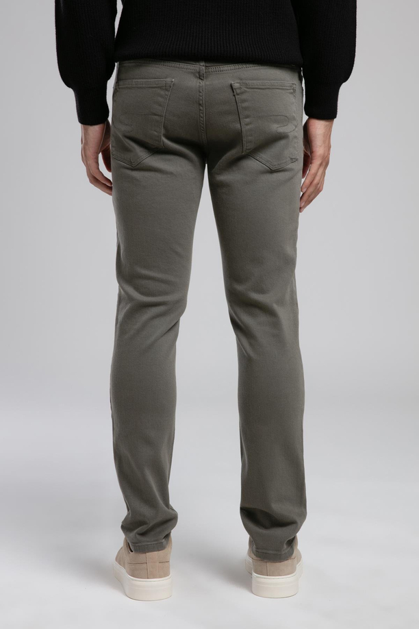 Jagger Normal Bel Dar Kesim Düz Paça Haki Erkek Pantolon