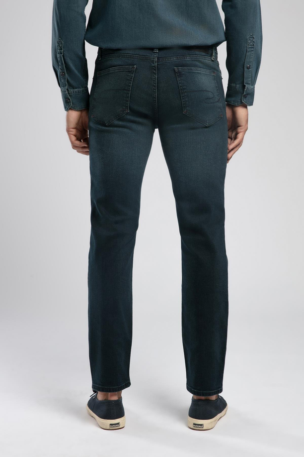 Jagger Normal Bel Dar Kesim Düz Paça Mavi Erkek Jean Pantolon