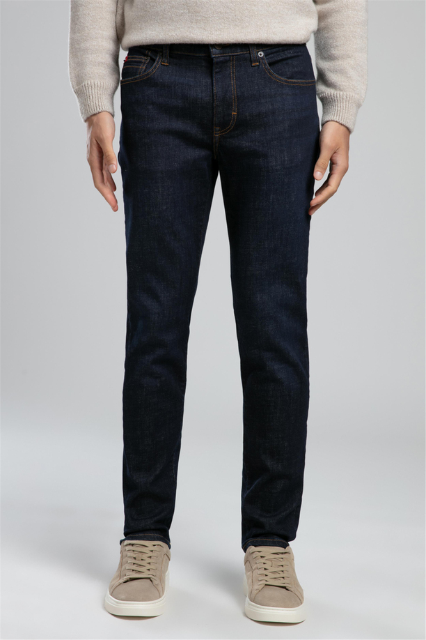 Jagger Normal Bel Dar Kesim Düz Paça Merkur Dark Erkek Jean Pantolon