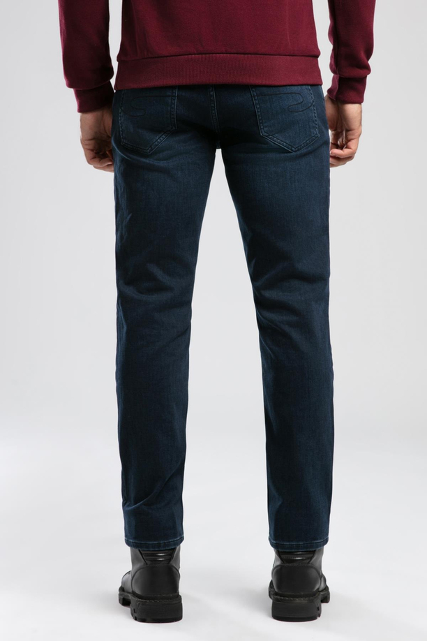 Jagger Normal Bel Dar Kesim Düz Paça Mavi Erkek Jean Pantolon