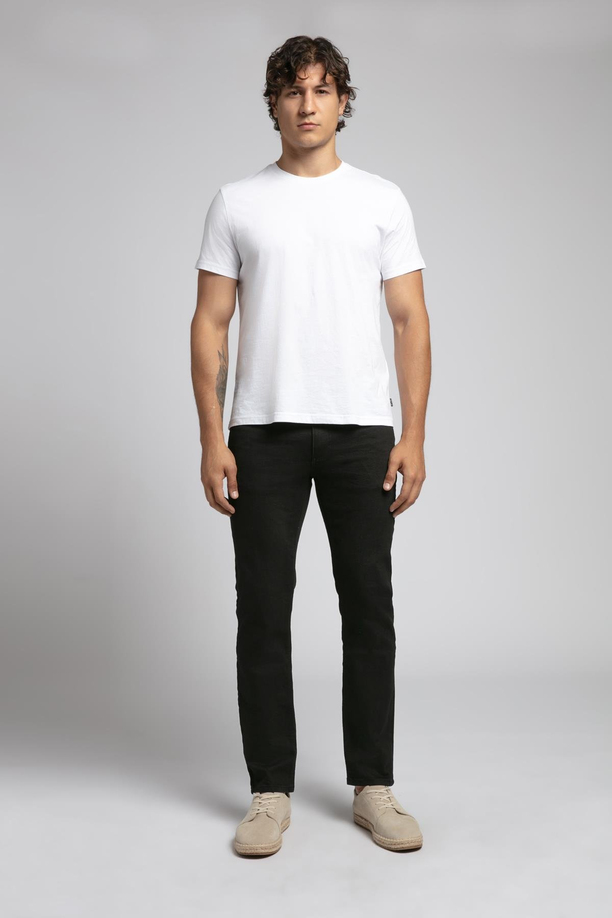 Jagger Normal Bel Dar Kesim Düz Paça Siyah Erkek Jean Pantolon