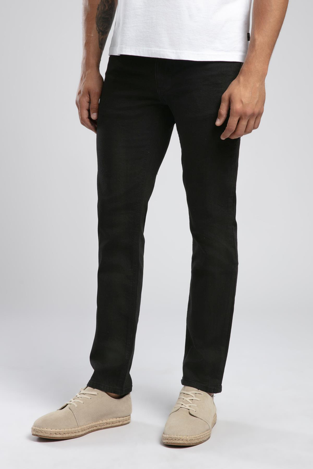Jagger Normal Bel Dar Kesim Düz Paça Siyah Erkek Jean Pantolon