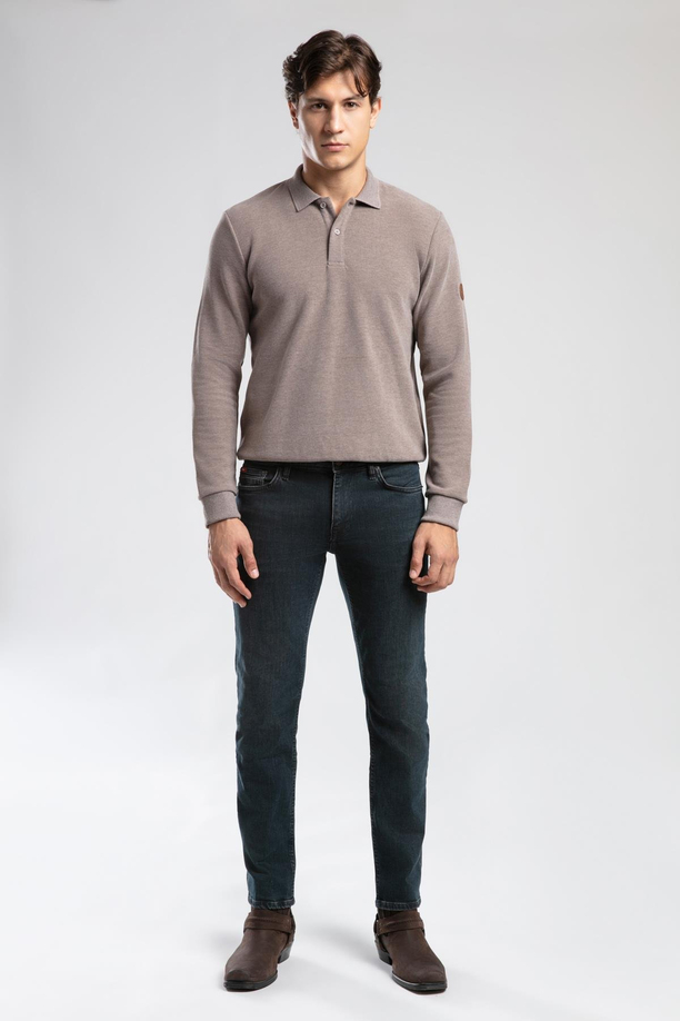 Jagger Normal Bel Dar Kesim Düz Paça Yeşil Erkek Jean Pantolon