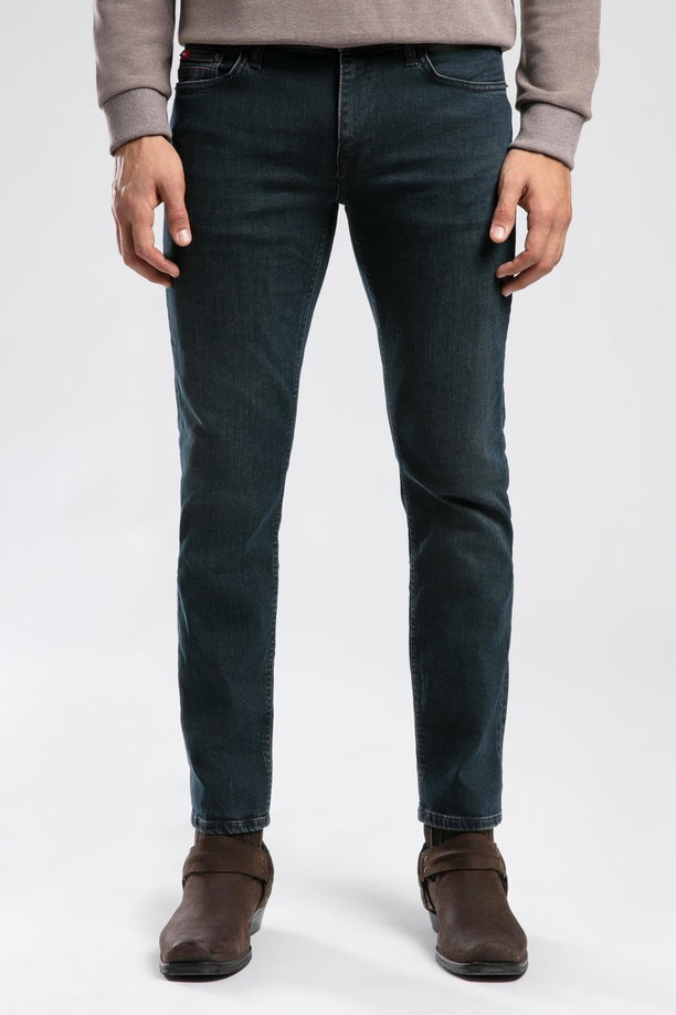 Jagger Normal Bel Dar Kesim Düz Paça Yeşil Erkek Jean Pantolon