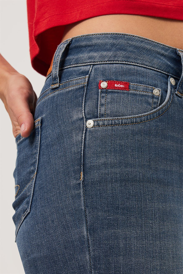 Jamy Kadın Jean Pantolon Blue Bleach