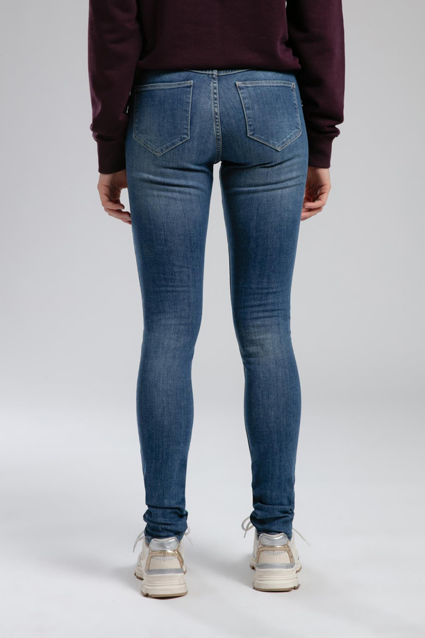 Jamy Yüksek Bel Dar Kesim Çok Dar Paça Mavi Kadın Jean Pantolon