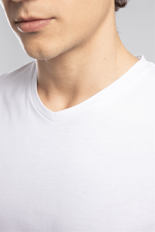 JONAT ERKEK V YAKA T-SHIRT