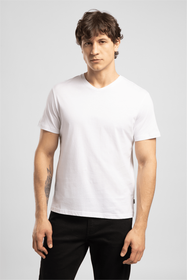 JONAT ERKEK V YAKA T-SHIRT