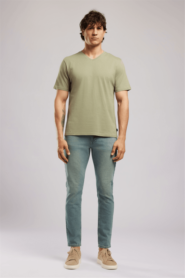 JONAT ERKEK V YAKA T-SHIRT