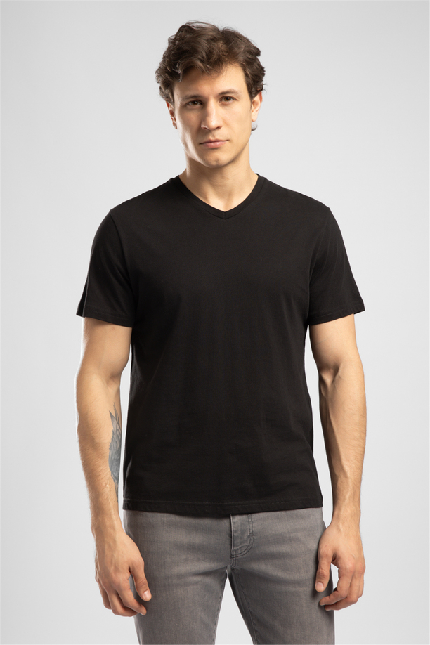 JONAT ERKEK V YAKA T-SHIRT