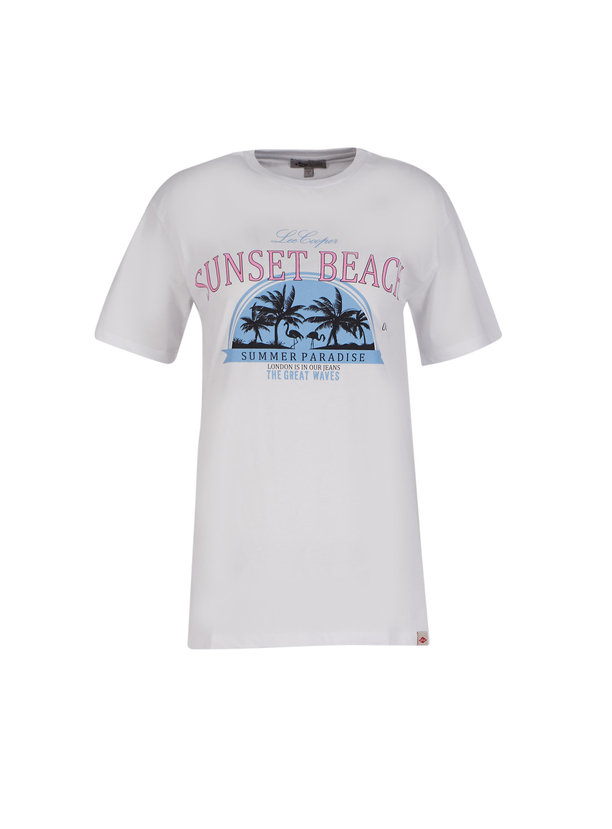 Jose Kadın Oversize Bisiklet Yaka T-Shirt