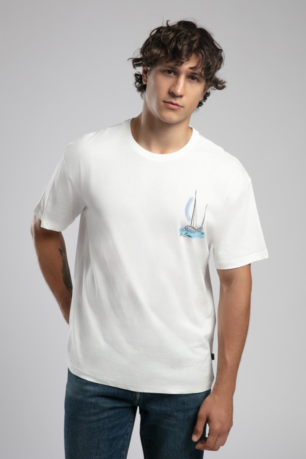 Kelvin Erkek %100 Pamuk O Yaka T-Shirt