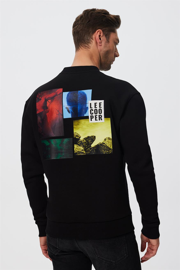 Konel Erkek Sweatshırt Siyah 
