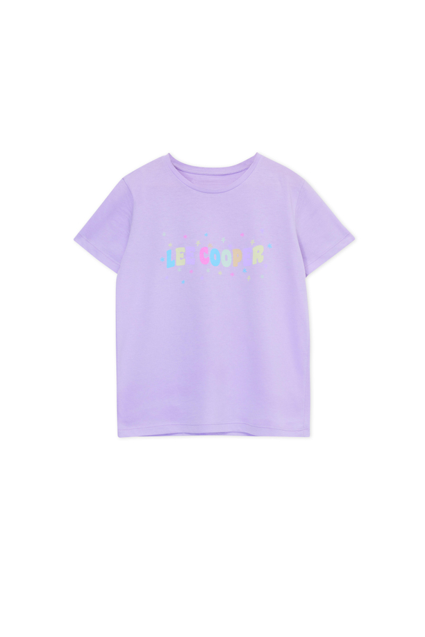 Lılsa Kız Çocuk Örme T-Shırt Lila