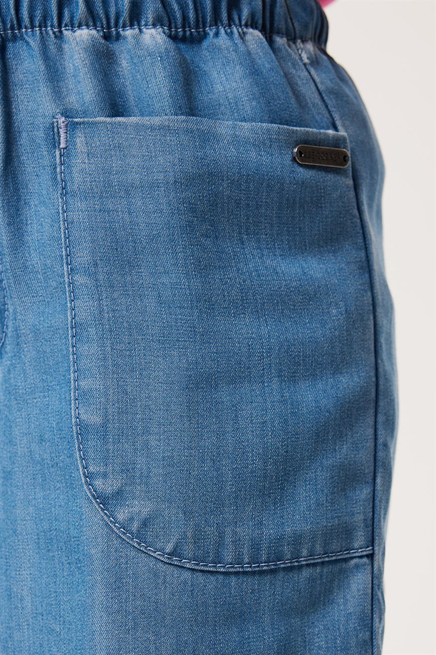 Lısa Kız Çocuk Jean Pantolon Mıd Blue
