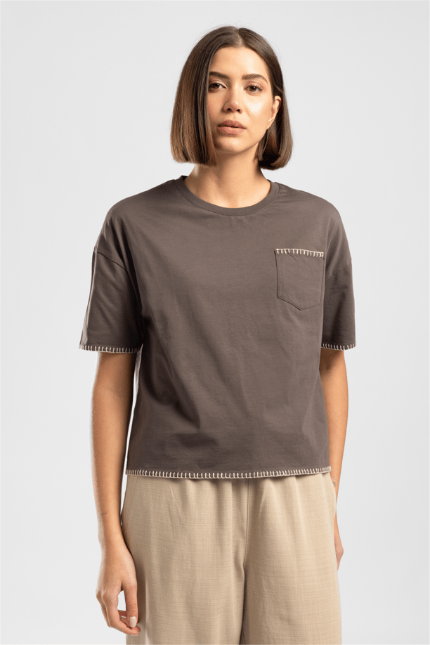 LOLA KADIN O YAKA T-SHIRT