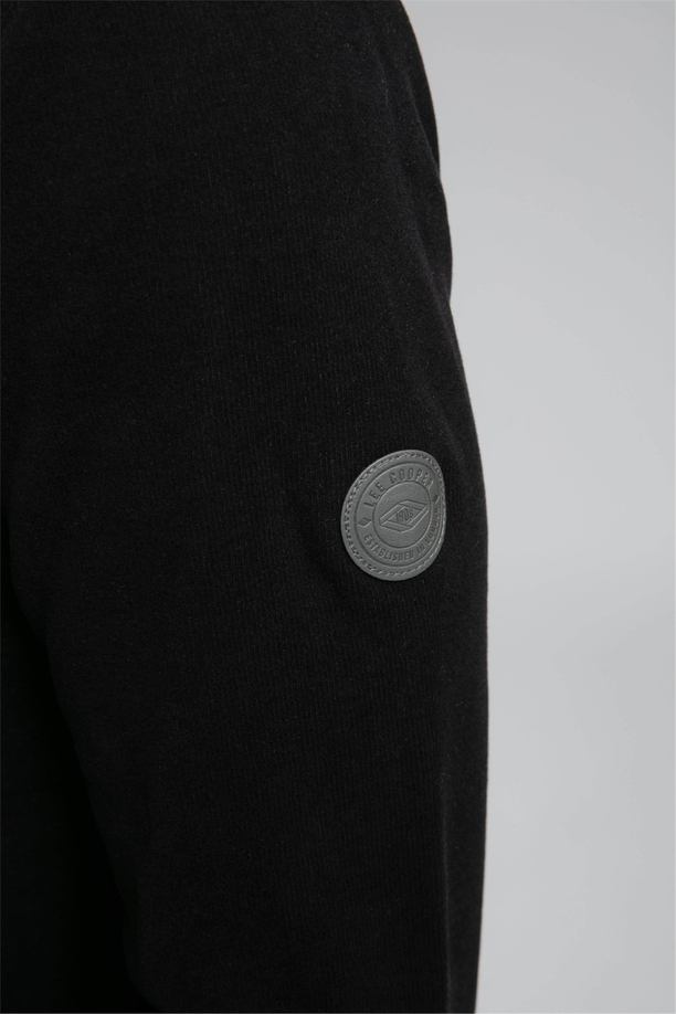 Luke Erkek Dik Yaka Sweatshirt Siyah