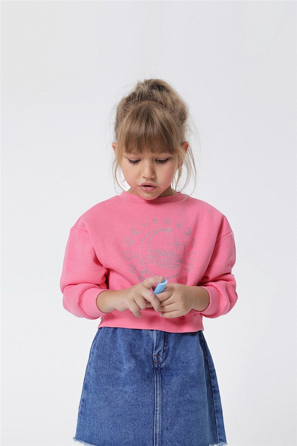 LUNA KIZ ÇOCUK O YAKA S-SHIRT