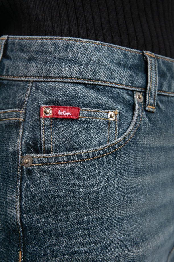 Luna Yüksek Bel İspanyol Paça Kesim Geniş Paça Easter Juniper Kadın Jean Pantolon