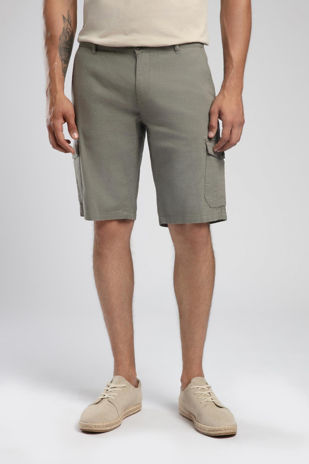 Man 1 Erkek %100 Pamuk Dokuma Şort