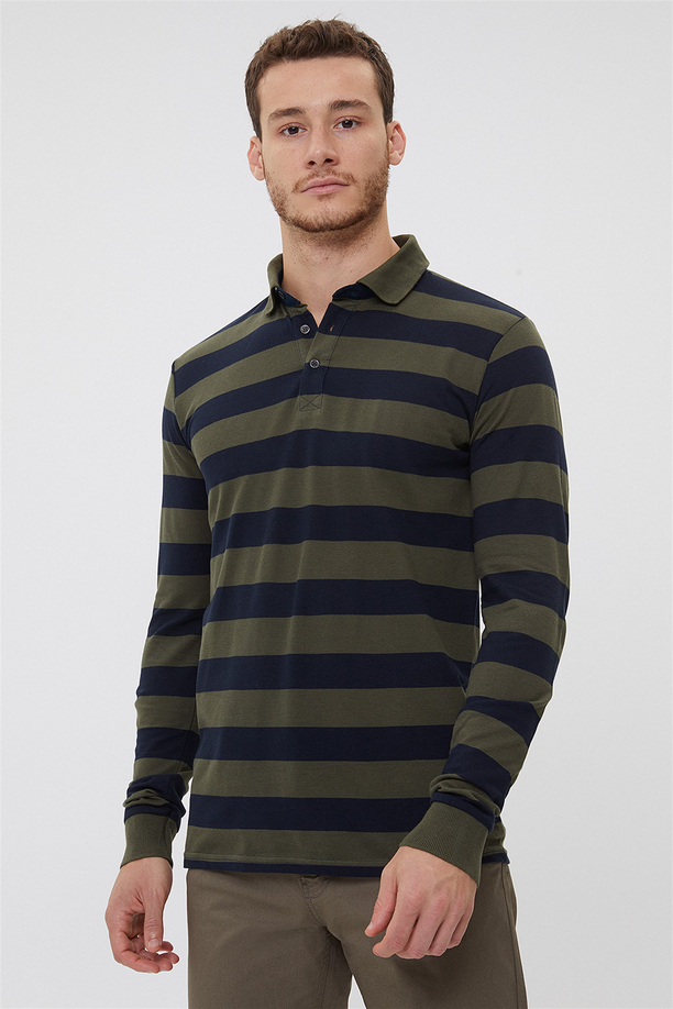 MARK ERKEK POLO YAKA SWEATSHIRT