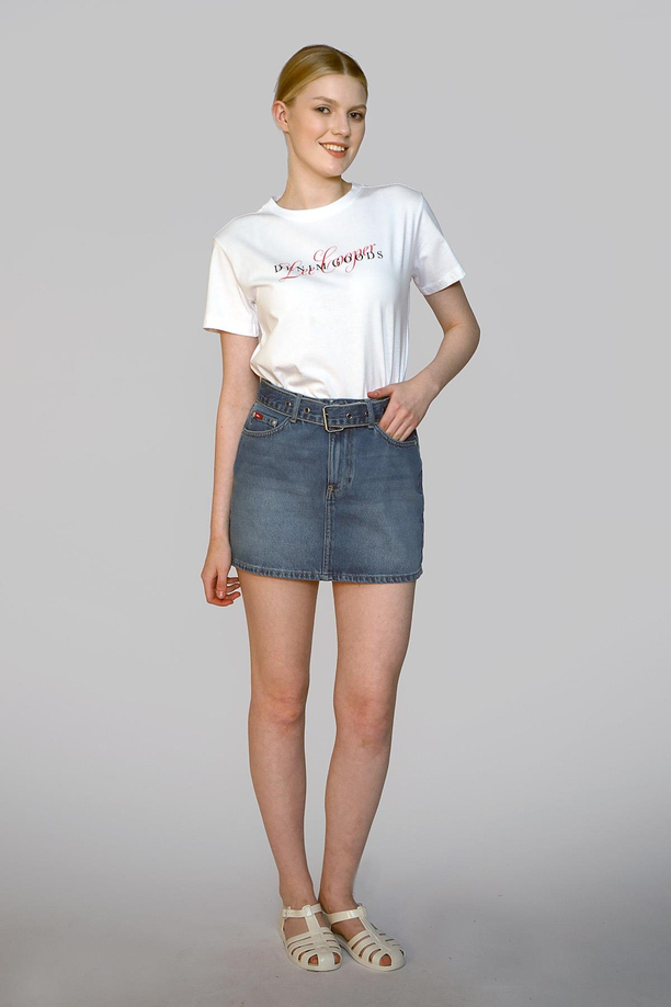 Morcella Kadın Jean Etek Denım