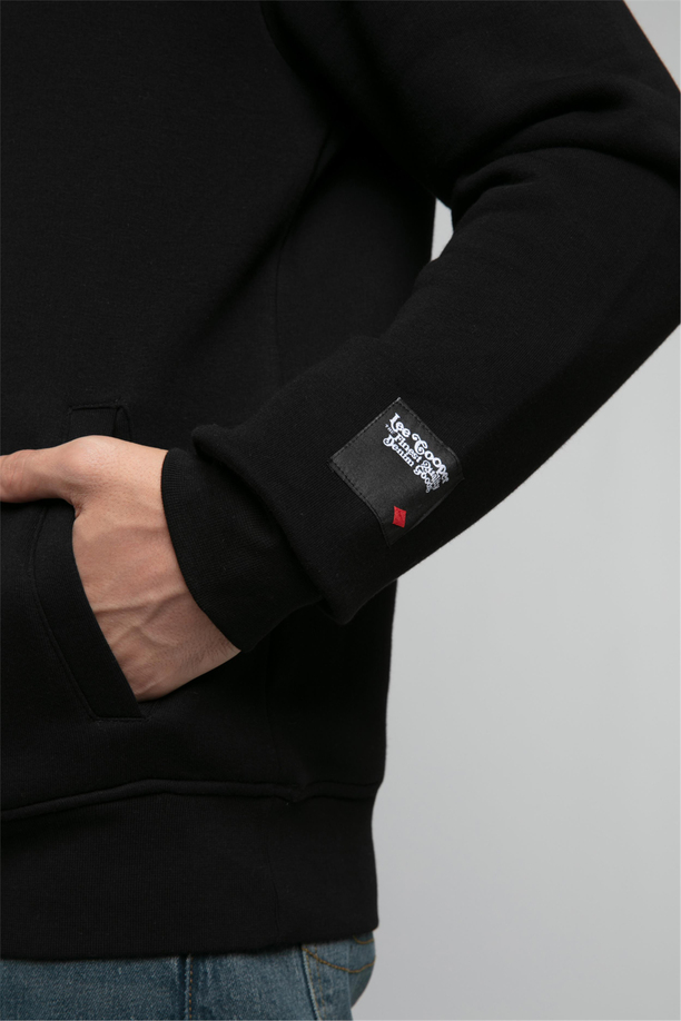 Nathan Erkek Kapüşonlu Sweatshirt Siyah