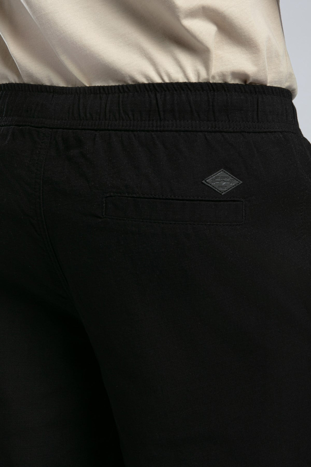 New Erkek Regular Straight Fit Pantolon Siyah