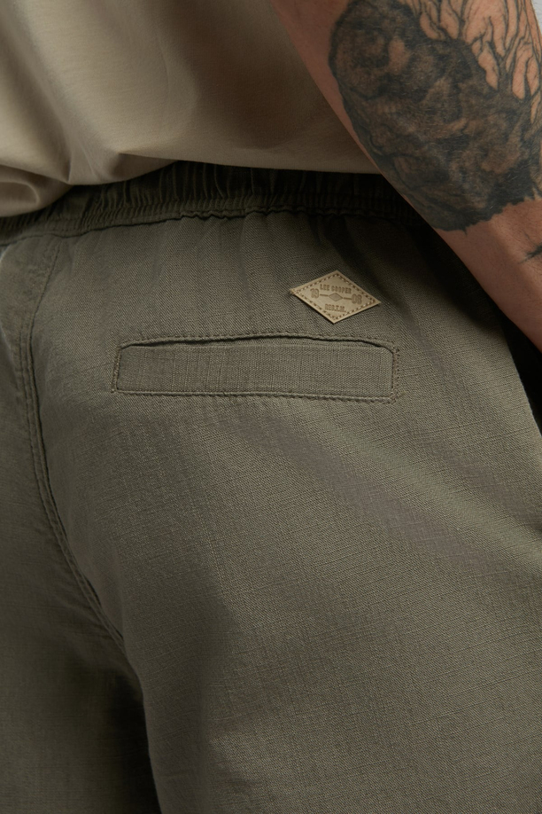 New Erkek Regular Straight Fit Pantolon Yeşil